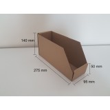 Caixa De Papelão Organizadora 275x95x140 mm Estoque Prateleira (Cod. F100)